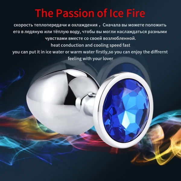 3 adet/takım Metal Anal plug butt plug Seks Oyuncakları Popo Oyuncakları Kadınlar Için/Erkekler/Çiftler Yetişkin Oyunu Masturbator Anal S/M/L Elmas Seks Shop - Image 3