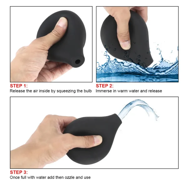 Anal Washer Nozzle Pump For Women Vaginal Shower Men Butt Plug Sex Toys Adults Games Medical Cleaner Erotic Product Douche Enema - Image 6