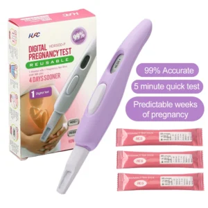 Digital hcg pregnancy Test kit with Smart Countdown, Replaceable 3pc Test (Pack of 1),Super Value Pack weeks of pregnancy Prompt