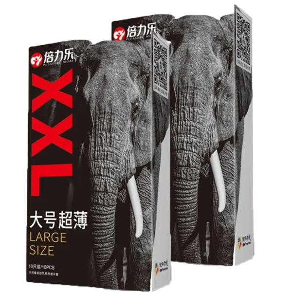 Large Size Condoms 20PCS 58/55mm XXL Lubricant Oil Ultra-thin Safer Contraception Natural Latex Rubber Adult Sex Product for Men - Image 3