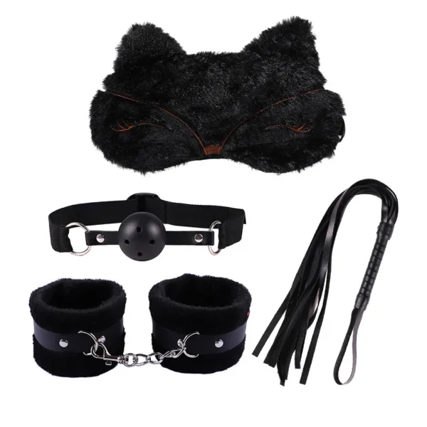 BDSM Adult Sex Toys Plush Handcuffs Strap Whip Rope Sexy Blindfold Restraints Bandage Couples Sex Toys Sexual Toy Adult Kits hot - Image 4