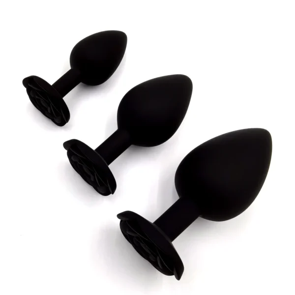 Soft Silicone Rose Flower Anal Plug Beginner To Expert 3 Sizes Butt Plug Anus Trainer Dildos Adule Sex Toys For Couple Women Men - Image 5