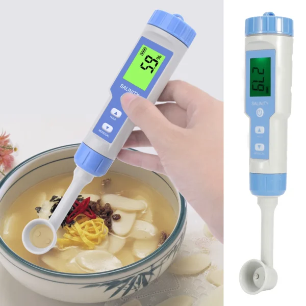 Digital Salinity Meter IP67 Waterproof Salinity Meter Tester for Food High Accuracy Salt Concentration Measuring Salinity Tester - Image 6
