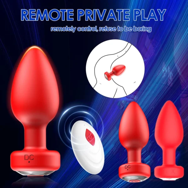 10 Speeds Anal Plug Vibrator Remote Control Men Prostate Massager Female Masturbator Adult Sex Toys for Women Men Gay Anal Plug - Image 4