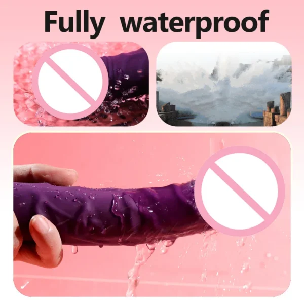 10 Modes 2-in-1 Vibration Suitable for Rechargeable Silicone Clitoral Stimulator for Women and Couples, Realistic Adult Sex Toy - Image 4