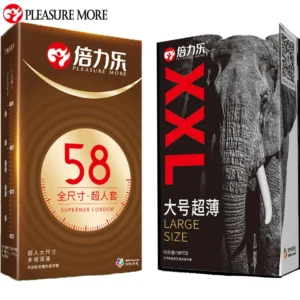 65/58/55mm Condoms Large Thin Intimate Lubricated Condone Sex Products Penis Sleeve Ejaculation Delay for Male Contraception