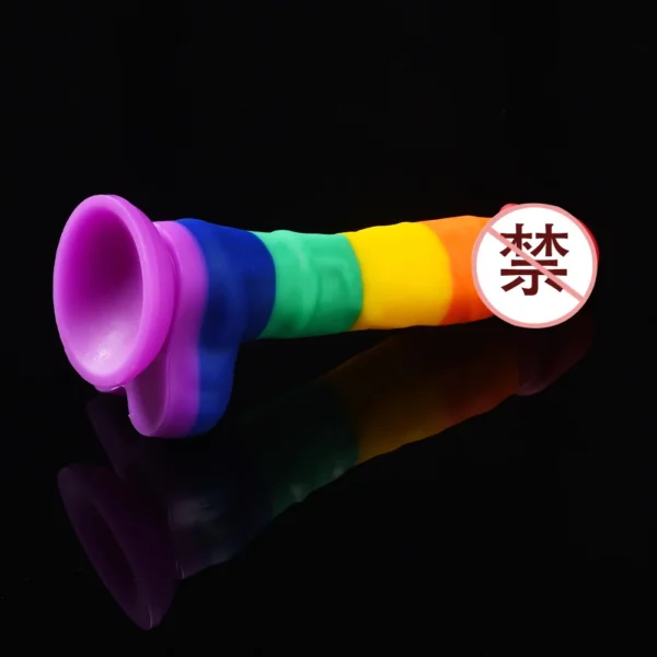 Colorful Realistic Dildo With Suction Cup Liquid silicone Dildos Sex Toys for Woman Men Erotic Big Penis Anal Butt Plug 21cm - Image 5