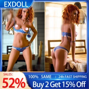 EXDOLL 170CM Real Silicone Sex Dolls Skeleton Big Breast Oral Real Doll Vagina Silicone Sex Doll Silicone Love Doll