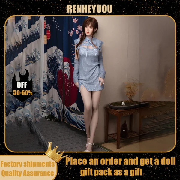 RENHEYUOU high quality full silicone sexy girlfriend intimacy insertable artificial vagina anal spray for men adult sex dolls