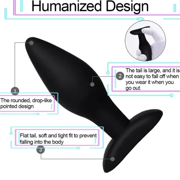1/3pc Prostate Massager 3 Different Size Silicone Plugs Anal Butt Plug Anal Dilation Trainer Adult Games Sex Toys For Men Women - Image 4