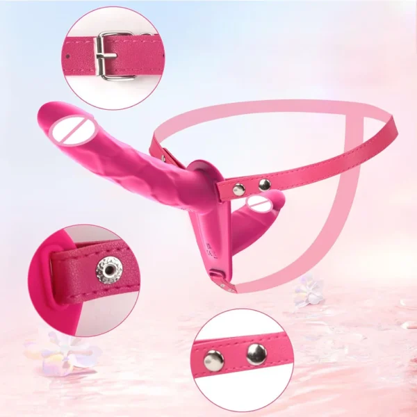Wearable Double Vibrators Penetration G-Spot Strap On Dildo Panties for Lesbian Vagina Massager Couples Sex Toys Adult Products - Image 4