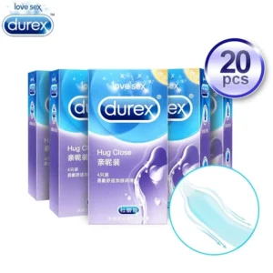 Durex 20 Pcs Condoms Natural Latex Rubber Condom Intimate Goods Contraception 52mm Cock Penis Sleeve Sex Toy Products for Men