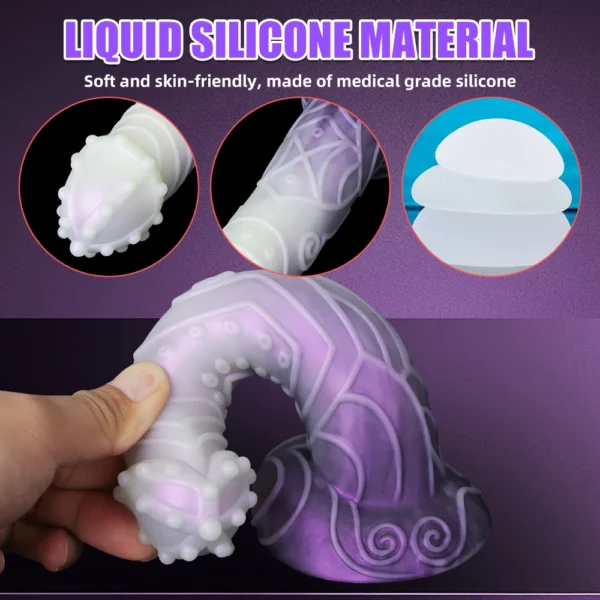 Huge Dildo Animal Dog Dildo Realistic Penis with Suction Cup Big Butt Plug Giant Monster Cock Dick Adults Supplies for Men Women - Image 5