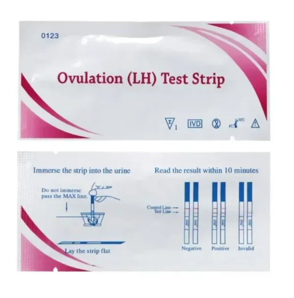 60Pcs LH Ovulation Over 99% Accuracy Test Kit Strips Pregnancy Test First Response Tests Household Strips Urine Test for Adult - Image 5