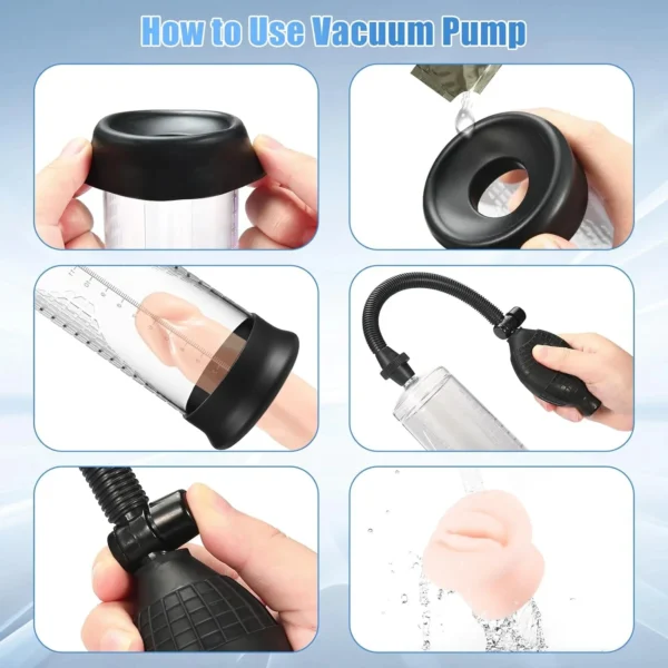 Effective Penis Pump Enlargement Vacuum Dick Extender Men Sex Toy Powerful Vacuum Pump Increase Length Enlarger Adult Product - Image 5