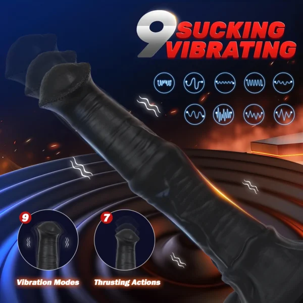 Thrusting Horse Dildo for Women, G Sport Vibrating Female Vibrating Dildo, Masturbater Wand, Lesbian Adult Sex Toys for Woman - Image 5