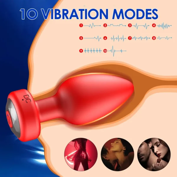 10 Speeds Anal Plug Vibrator Remote Control Men Prostate Massager Female Masturbator Adult Sex Toys for Women Men Gay Anal Plug - Image 3
