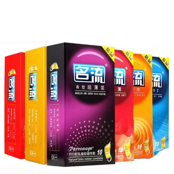 60PCS Ultra Thin Condoms PERSONAGE Particle Spike Condom Intimate Double Lubricated Adult Sex Product Contraception for Male - Image 3