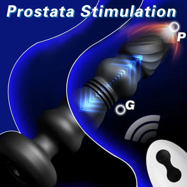 Butt Plug Telescopic Vibrating Anal Vibrator Wireless Remote Sex Toys for Women Ass Anal Dildo Prostate Massager Men Buttplug - Image 4