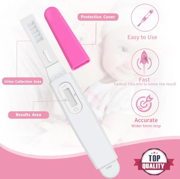 10 Pregnancy Test - Detect HCG with 99% Accuracy - Easy to Use at Home HCG UrineTest with Fast and Reliable Results - Image 6