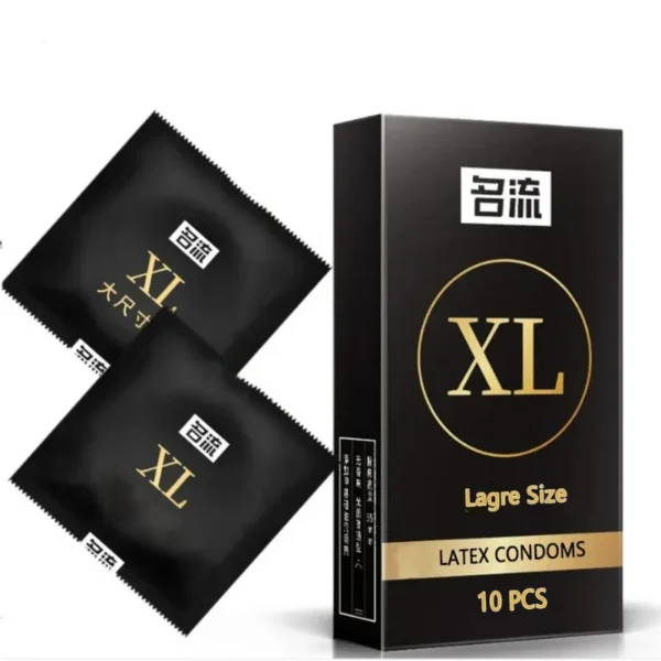 53mm 10PCS/20PCS Jumbo Size Ultra Thin Comfort Fit Latex Condoms Water-Based Lubrication Extended Sex Penetration Anal - Image 3