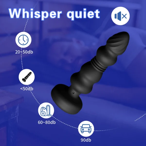 Butt Plug Telescopic Vibrating Anal Vibrator Wireless Remote Sex Toys for Women Ass Anal Dildo Prostate Massager Men Buttplug - Image 5