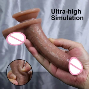 Double Layer Silicone Dildo Soft Realistic Penis Small Adults Butt Plug Suction Cup Anal Sex Toys For Woman Masturbator 18+ Shop