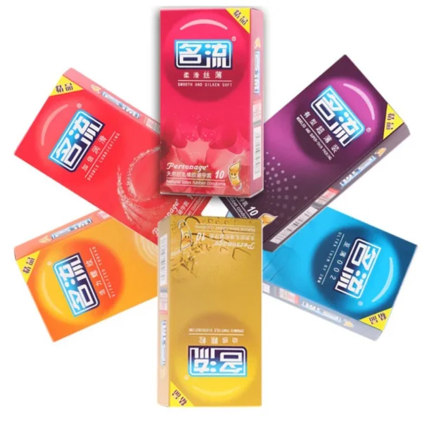 PERSONAGE 60PCS Condoms Ultra Thin Particle Spike Condom Spike Intimate Lubricated Adult Sex Product Contraception for Men - Image 5
