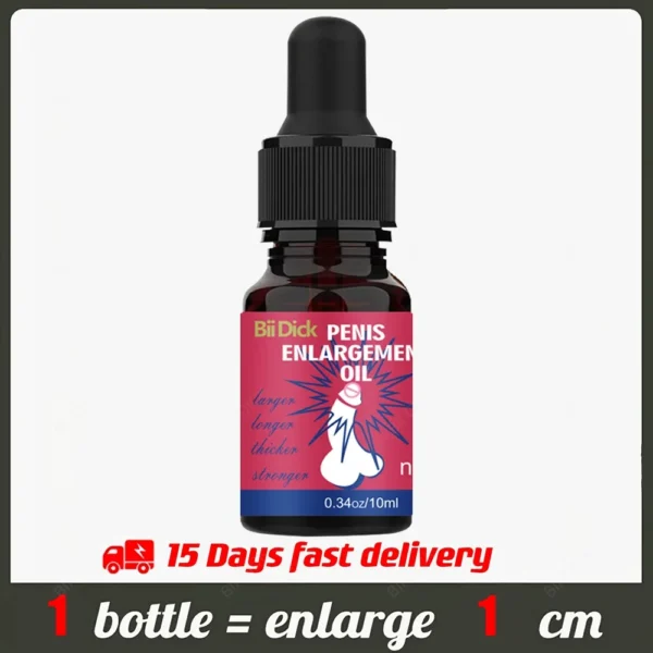 Penis Permanent Thickening, Growth Enlargement Massage Men's Cock Erection Lubricant Lncrease XXL Plant Extracts Massage Oil - Image 2
