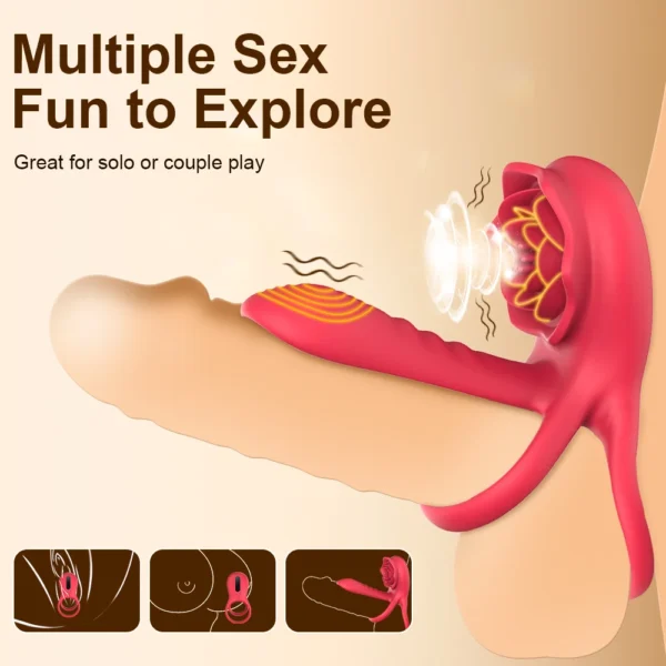 Powerful Cockring Vibrator Clitoris Stimulation Delay Ejaculation Remote Control Cock Ring Penis Ring Adults Sex Toy for Couple - Image 2