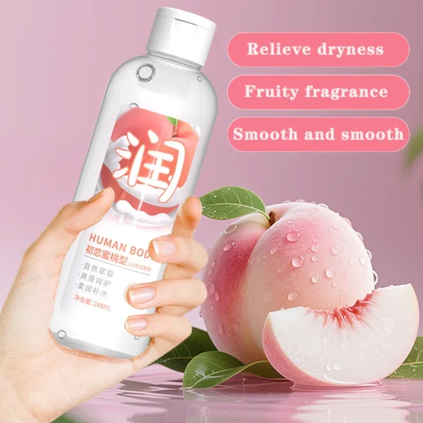 248ml Male And Female Sex Lubricant Fruit Flavor Water-based human body Vagina Promote secretion Lube oil Adult Products - Image 2