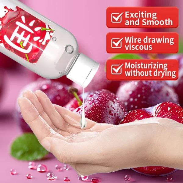 248ml Male And Female Sex Lubricant Fruit Flavor Water-based human body Vagina Promote secretion Lube oil Adult Products