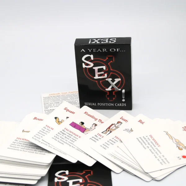 English Sexual Position Cards Role Playing Adult Games Bedroom Commands A Year Of Sex Toys For Couples 18+ Erotic Products - Image 4