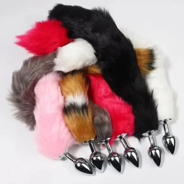 Cheap Anal Plug Metal Sexy Foxtail Anal Plug Role-play Sex Toy Male and Female Anal Plug Adult Game Couple Toys Sex Toys - Image 2