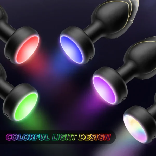 Vibrating Plug Anal Vibrator Buttplugs Male Prostate Massager Women Vaginal Massage With LED Light Anus Sex Toy For Men Gay - Image 3