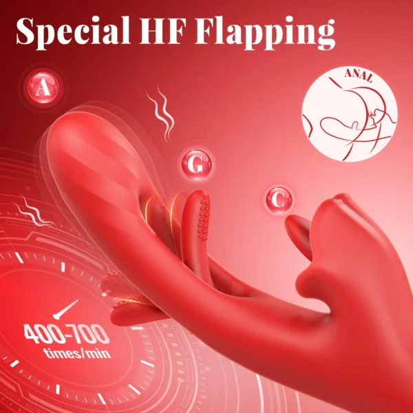 2 in 1 Tongue Licking Dildo Vibrator for Women Flapping Rotating Clitoris Stimulator G Spot Massage Female Masturbator Sex Toy - Image 3
