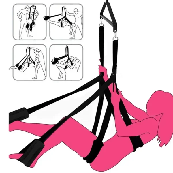 Soft Material Sex Swing Sex Furniture Fetish Bandage Love Adult Game Chairs Hanging Door Swing Sex Erotic Toys for Couples - Image 3