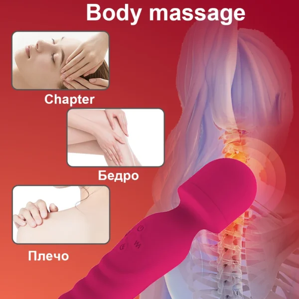 Powerful AV Magic Wand Dildo Vibrator for Women Clitoris Stimulator Erotic Toys G Spot Vagina Massager Adult Sex Toys for Female - Image 2