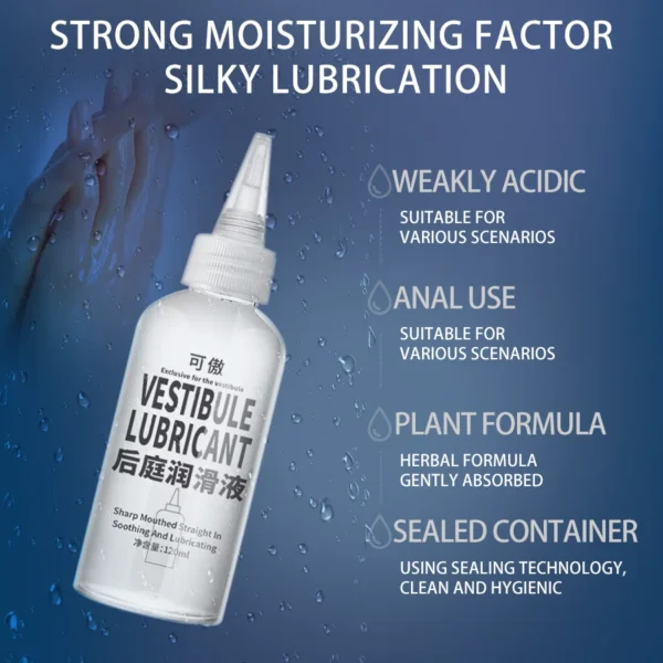Anal Water Based Silicone Lubricant Unscented Sex Lube For Man Woman Gay Lesbian Couples Pleasure For Home And Travel - Image 2
