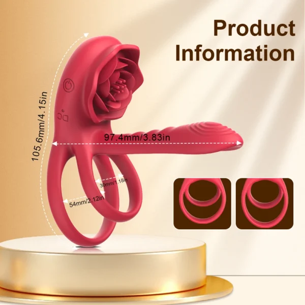 Powerful Cockring Vibrator Clitoris Stimulation Delay Ejaculation Remote Control Cock Ring Penis Ring Adults Sex Toy for Couple - Image 3