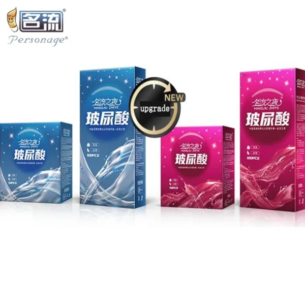 PERSONAGE 100/50pcs Ultra Thin Hyaluronic Acid Condoms Lubricated Penis Sleeve Contraception Condones Safer Contraception Adult - Image 2