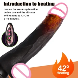 Realistic Dildo Vibrators Penis Vagina Adult Sex Toys Powerful for Women Telescopic Vibrating Heating Vibrator Anal Masturbator