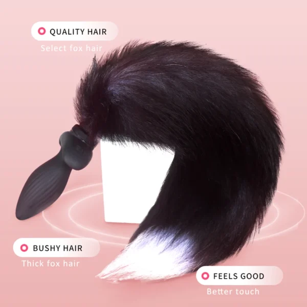 Fox Tail Anal Vibrator For women Dildo Butt Plug Prostate Massager Dildo Adult Game Buttplug Erotic Vibrator Sex Toys For Women - Image 5