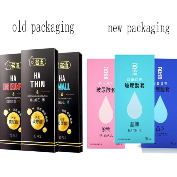 PERSONAGE Hyaluronic Acid 10Pcs HA G-spot Super Thin Condoms Hyaluronic Acid Sex Toys for Male Middle 52/49mm Contraception - Image 5