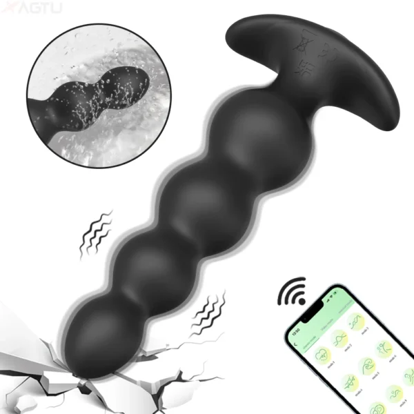 Anal Plug Vibrator Gay Butt Plug Big Dildo Anal Plug Vibrating Masturbation Tool Anal Toy Couple Anal Sex Toys Adult Product - Image 6