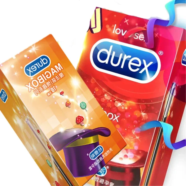 Durex 18pcs Condoms Ice Fire Mixed 4 Style Large Particle Sex Toys Thread Penis Sleeve Condom Delay Ejaculation Adult Products - Image 6