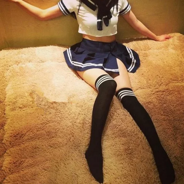 Women Sexy Cosplay Lingerie Student Uniform anime School Girl Erotic Costume Dress Women Miniskirt Outfit Short Top sex clothes - Image 2