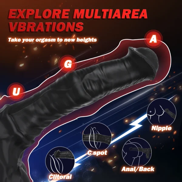 Thrusting Horse Dildo for Women, G Sport Vibrating Female Vibrating Dildo, Masturbater Wand, Lesbian Adult Sex Toys for Woman - Image 2