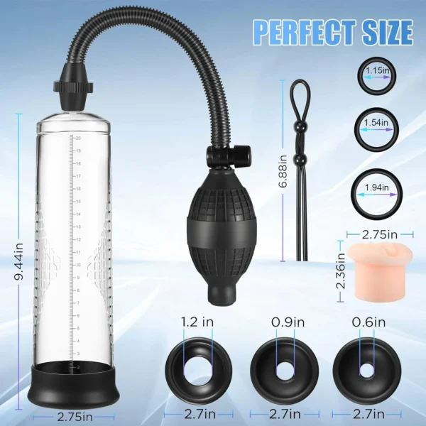 Effective Penis Pump Enlargement Vacuum Dick Extender Men Sex Toy Powerful Vacuum Pump Increase Length Enlarger Adult Product - Image 4