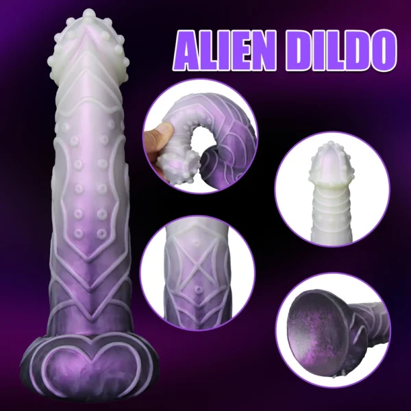 Huge Dildo Animal Dog Dildo Realistic Penis with Suction Cup Big Butt Plug Giant Monster Cock Dick Adults Supplies for Men Women - Image 3
